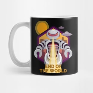 Retro Killer robot end of the world Mug